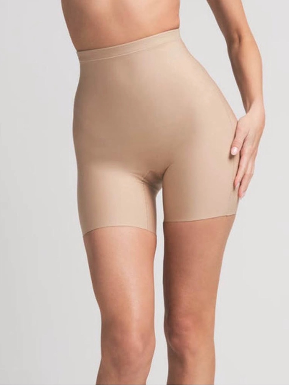 SKIMS Sculpting High-Waist Shaping Shorts in Beige